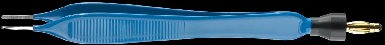 Monopolar. Pinzette ADSON, 130 mm, isoliert anatomisch, gerade, stumpf m.Stecker