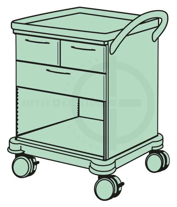 Verband- und Behandlungswagen