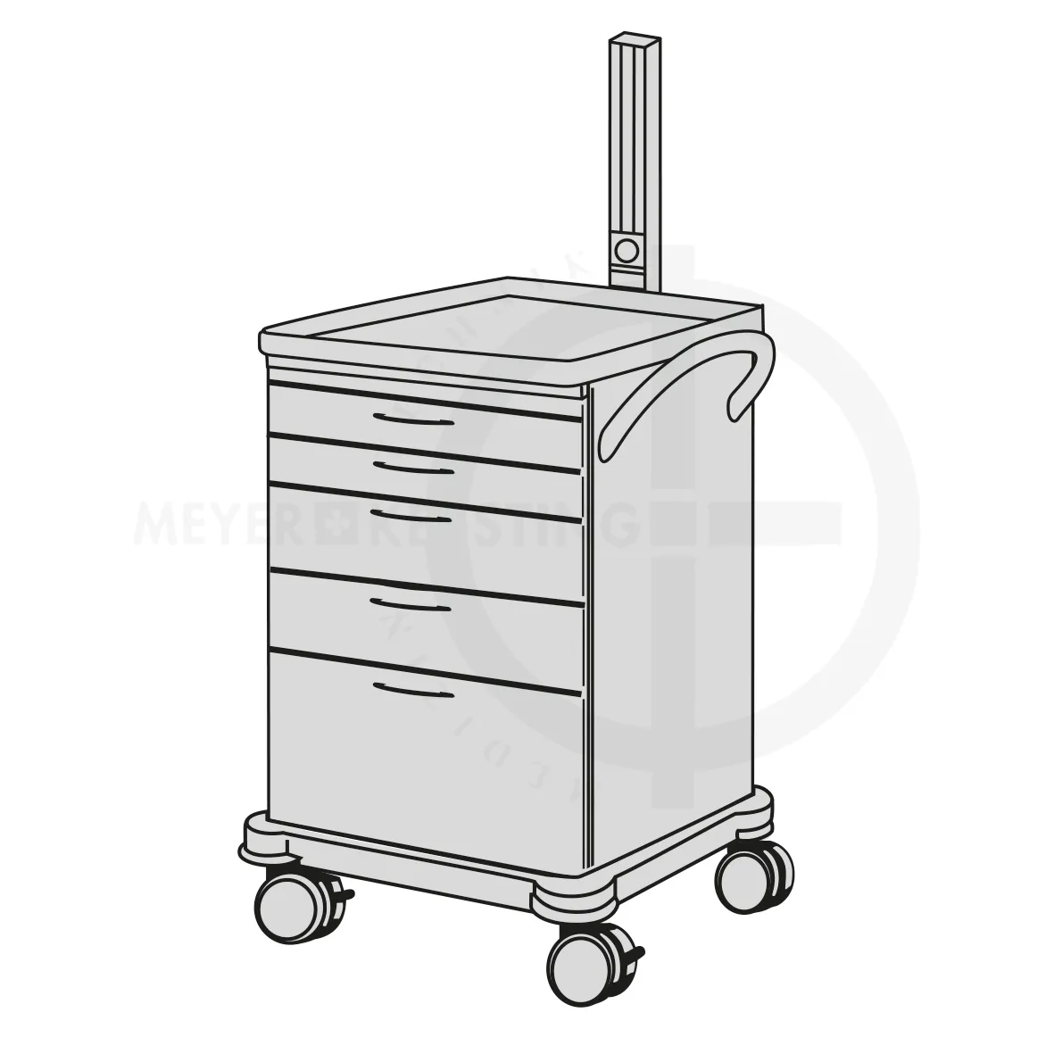Verband- und Behandlungswagen